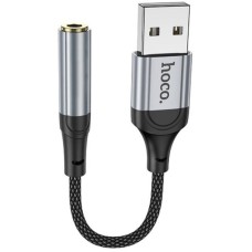 Зовнішня звукова карта Hoco LS36 Fresh Black (6942007608879)