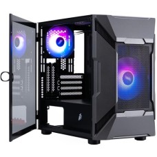 Корпус 1stPlayer D3-A-BK-1F7-14-1F7 Black with window