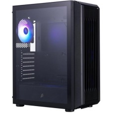 Корпус 1stPlayer H6-BK-4F7 Black with window