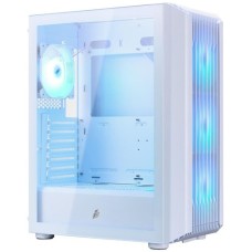Корпус 1stPlayer H6-WH-4F7-W White wit window