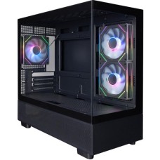 Корпус 1stPlayer Mi5-BK-2FC7R-1FC7 Black with window