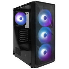 Корпус 1stPlayer FD3-BK-4F7 Black with window