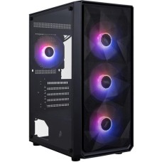 Корпус 1stPlayer FD3-M-BK-4F7 Black with window