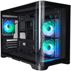 Корпус 1stPlayer UV6-BK-2FC7R-1FC7 Black with window