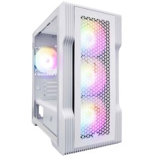 Корпус 1stPlayer T3-WH-4F1-W White with window