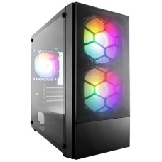 Корпус 1stPlayer X4-M-BK-2F1P-1F1 Black with window