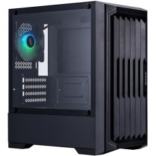 Корпус 1stPlayer H2-BK-4F7 Black with window
