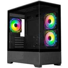 Корпус ProLogix Axon GM-03AB Black with window (AXON GM-03AB Glass Black)