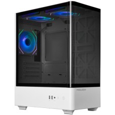 Корпус ProLogix Lumi GM-01AW Glass White with window