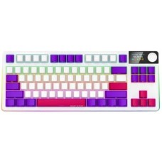 Клавіатура Lorgar KBP70TKLW Toxic Purple ENG WL/RT/USB White (LRG-KBP70TKLW-WH-US)