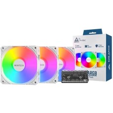 Кулер Montech E28 ARGB 3pcs White (E28 ARGB 3 PACK (W))