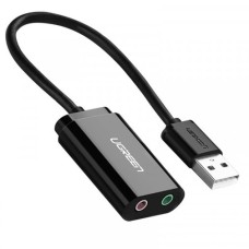 Зовнішня звукова карта UGREEN US205 Black (30724)