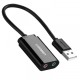 Зовнішня звукова карта UGREEN US205 Black (30724)