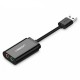 Зовнішня звукова карта UGREEN US205 Black (30724)