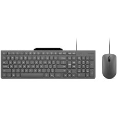 Комплект клавіатура+миша Lenovo 310 USB-A Wired Combo Ukraine Grey (GX31R09776)