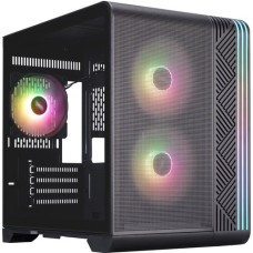 Корпус 1stPlayer VT5-BK-3F7 Black with window