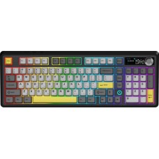 Клавіатура Ajazz AK980 V2 Maillard Switch WL/BT/USB Black/Grey/Yellow (AK980-V2-M-BGY)