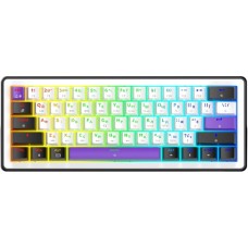 Клавіатура Hator Hellyberry HK60 Mechanical Linear Wireless/BT White/Violet (HK60 wireless)