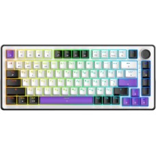 Клавіатура Hator Hellyberry HK75 Mechanical Linear Wireless/BT White/Violet (HK75 wireless)