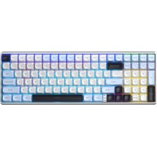 Клавіатура Aula S100 Pro Brown Switch WL/BT/USB White/Black (6948391205755)