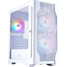 Корпус 1stPlayer D4-M-WH-2F1P-W-1F1-W White with window
