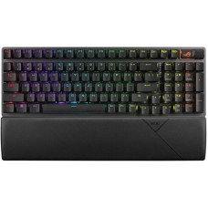 Клавіатура ASUS ROG Strix Scope II 96key NX Snow RGB USB/WL Black (90MP037A-BKMA00)