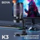 Микрофон BOYA K3-02 RGB Black (BOYA K3-02)