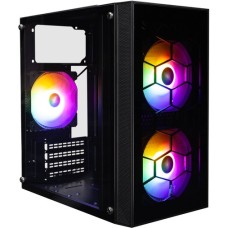 Корпус 1stPlayer X1-BK-3F1-PS-600FK 600W Black with window (X1-BK-3F1-PS-600FK-EU)