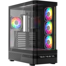 Корпус ModeCom Volcano AQ200 ARGB Midi Black with window (MC-A-AQ200-4FA-B)