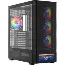 Корпус ModeCom Volcano AQ500 ARGB Midi Black with window (MC-A-AQ500-4FA-B)