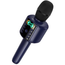 Мікрофон Hoco L24 Shine Karaoke Microphone Bluetooth Blue (6942007673785)