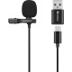 Микрофон Sandberg Streamer USB Clip Black (126-40)
