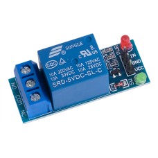 Модуль реле (низький рівень), 1 канал для Arduino, 5VDC