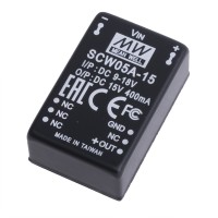 DC/DC преобразователь 5W, MeanWell SCW05A-15