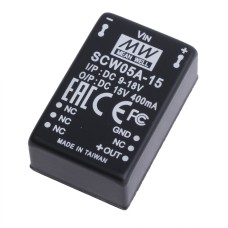 DC/DC перетворювач 5W, MeanWell SCW05A-15