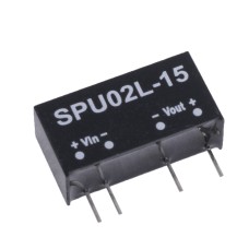 DC/DC перетворювач 2W, MeanWell SPU02L-15
