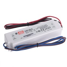 Блок живлення для світлодіодів 5A, 5VDC, LPV-35-5 MeanWell