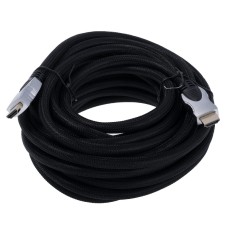 Кабель HDMI 1.4, вилка HDMI з обох сторін, довжина 10 м, сіро-чорний (CG573A-100-PB) VCOM