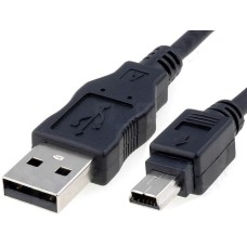 Кабель USBA-plug - USBmini- plug 5pin, довжина 0,3 м (CAB-MUSB-A5 / 0.3) GOOBAY