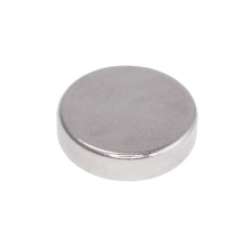 Магніт NdFeB, диск/циліндр D15 x 4 mm (N38), Ni + Cu + Ni (нікель) HHII