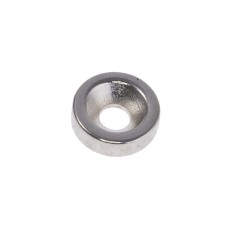 Магніт NdFeB, Шайба під потай D10 x d7/3,5 x 3 mm (N38), Ni + Cu + Ni (нікель) HHII