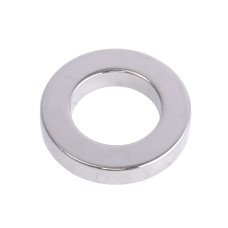 Магніт NdFeB, Кільце D27 x d16 х 5mm (N38), Ni+Cu+Ni Нінбо