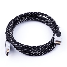 Кабель HDMI 1.4, вилка HDMI з обох сторін, довжина 1,8 м, чорний-сірий (CG573A-018-PB) VCOM