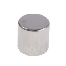 Магніт NdFeB, диск/циліндр D15 x 15 mm (N38), Ni + Cu + Ni (нікель) HHII