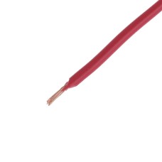 Провід багатожильний 0,12mm² (7xD0,15mm, мідь) червоний, PVC (AVR0.12-7/0.15-CU-R) KLS
