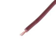 Провід багатожильний 0,12mm² (7xD0,15mm, мідь) коричневий, PVC (AVR0.12-7/0.15-CU-BR) KLS