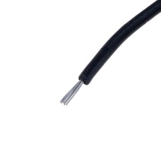 Провід багатожильний 0,14mm² (8xD0,15mm, лужена мідь) чорний, PVC (AVR0.14-8/0.15-TCU-B) KLS