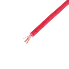Провід багатожильний 0,20mm² (12xD0,15mm, лужена мідь) червоний, PVC (AVR0.2-12/0.15-TCU-R) KLS