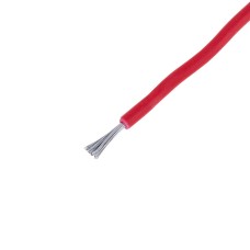 Провід багатожильний 0,35mm² (19xD0,15mm, лужена мідь) червоний, PVC (AVR0.35-19/0.15-TCU-R) KLS