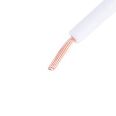 Провід багатожильний 0,50mm² (28xD0,15mm, мідь) білий, PVC (RV0.5-28/0.15-CU-W) KLS